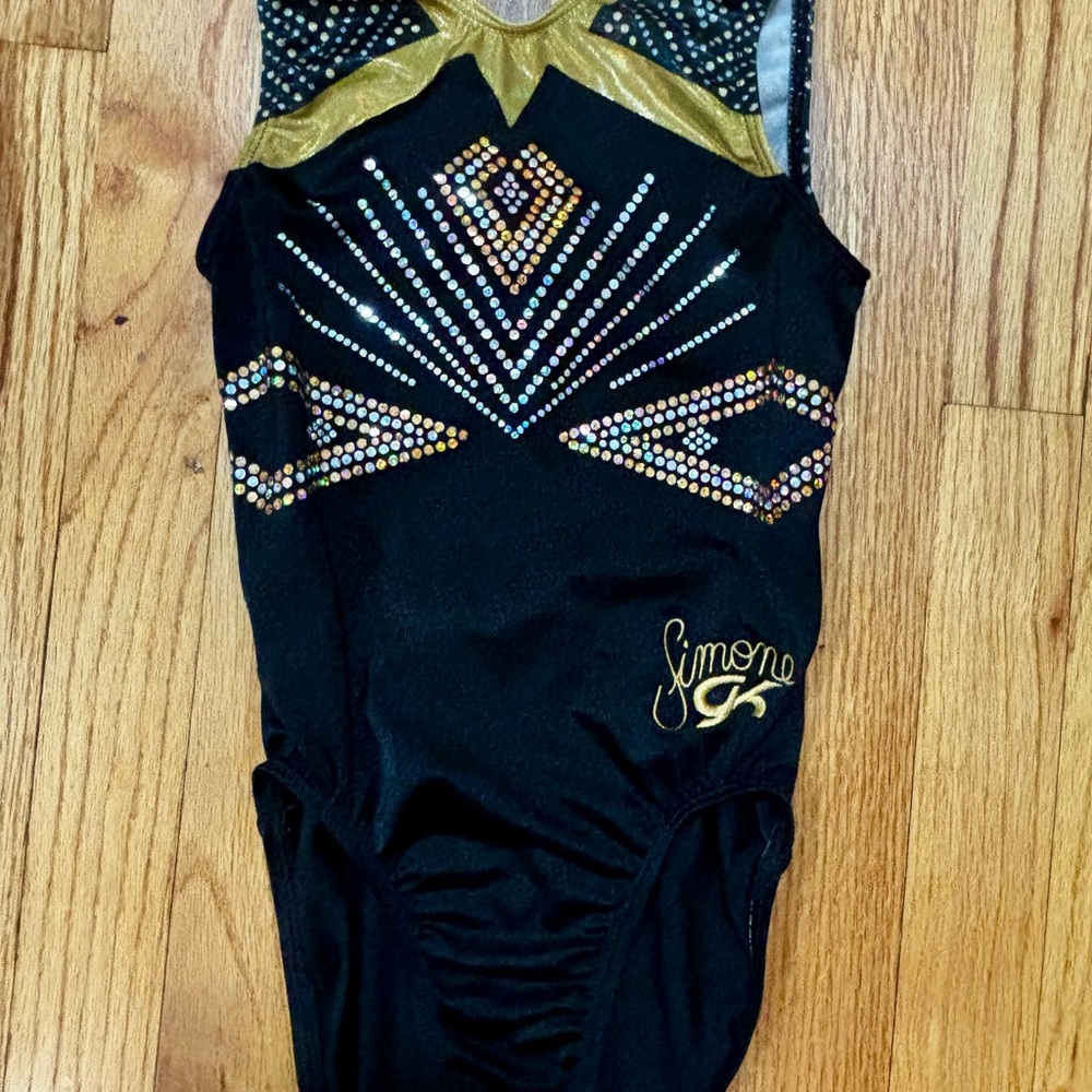 GK Black and Gold Kids Bodysuit